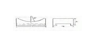 2-3/16 Inch (in) Width and 4 Inch (in) Length Cable Rack Insulator - Image 2
