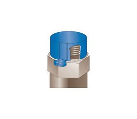 TS Series Tear Tab Caps for SAE/JIC Threads - Blue (Pack of 50) - Image 3