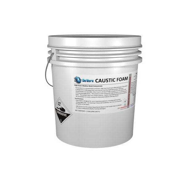 DeVere Caustic Foam 5 Gal Alkaline Detergent Pail - Image 1