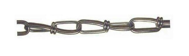 Electro-Galvanized Double Loop Chain - 4/0 Size, Lexco Cable - Image 1