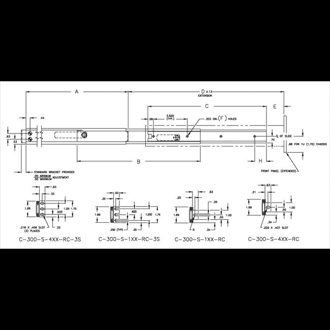 C-300 Rev C Non Pivoting Slide - Image 2