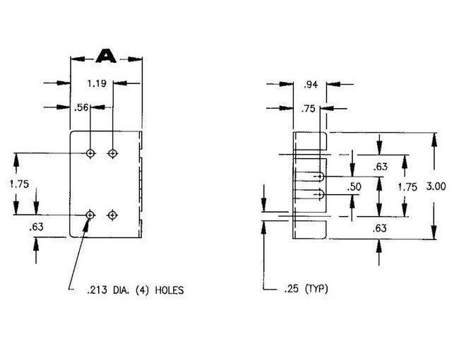 B-131 Bracket for all C-230 Slides - Image 2