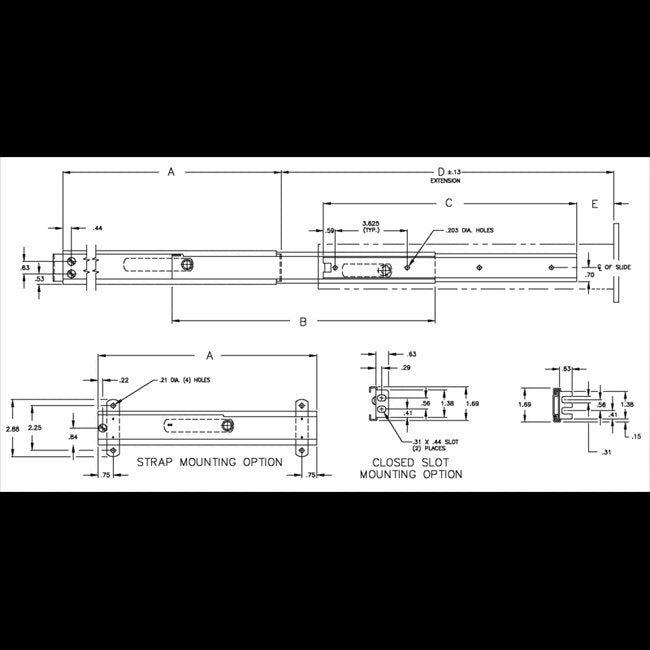 C-300-S Non Pivoting Slide - Image 2