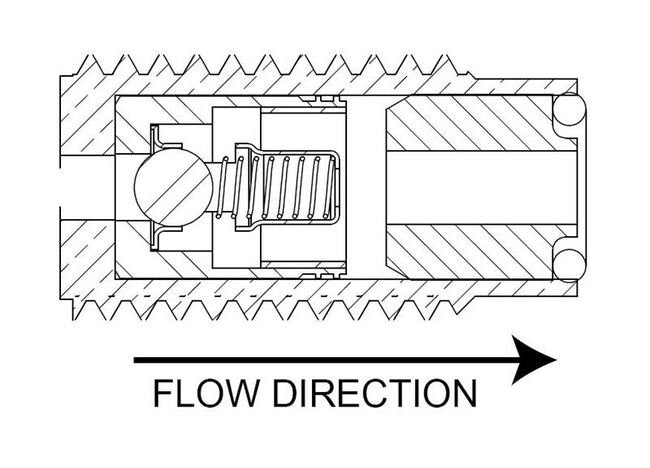 Threaded Insert Ball Check Valve with Metal Seat - Image 3