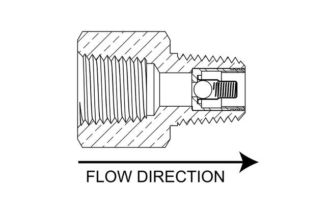 High-Pressure Ball Check Valves - NPT Connection, Brass/Stainless Steel Construction - Image 3