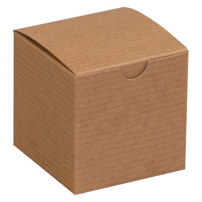 3x3x3 Kraft Gift Box - Image 1