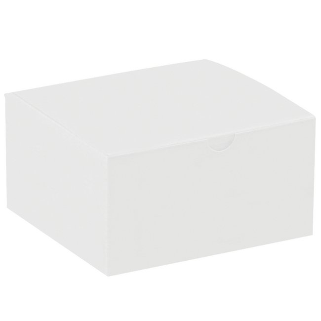 Alpha Packaging, Inc. 5x5x3 Chipboard Carton Gift Box - Image 1