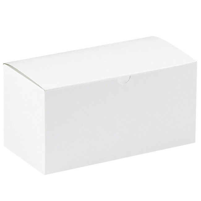 White Fiberboard Gift Box - 9x4.5x4.5 in - Image 1