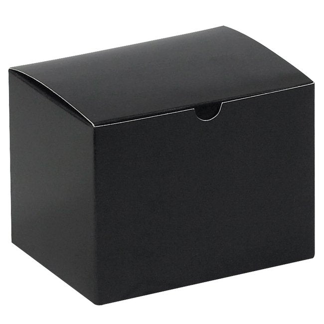 6-Inch Gloss Black Gift Box (Pack of 100) - Image 1