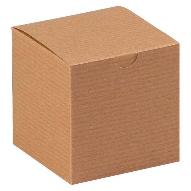 4x4x4 Kraft Gift Box - Alpha Packaging, Inc. - Image 1