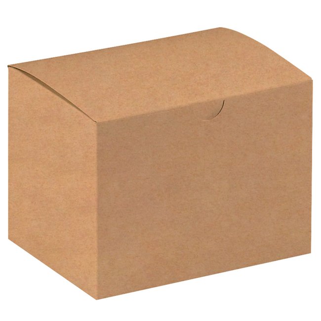 6x4.5x4.5 Kraft Gift Box - Pack of 100 - Image 1