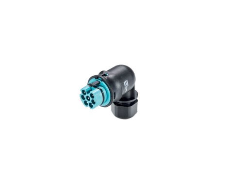Wieland 7 Poles Black Male Electrical Connector - Image 1