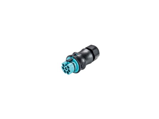 Wieland 7-Pole Turquoise Blue Male Connector - 20A - Image 1