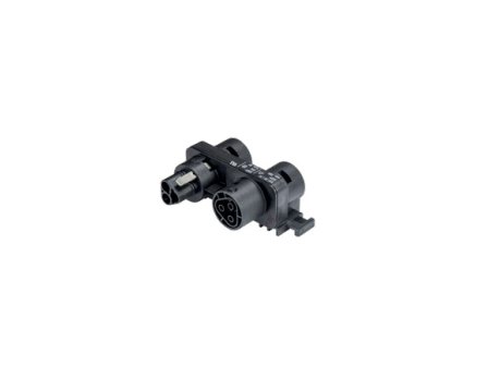 Wieland 3-Pole Black Distribution Module with Fastening Option - Image 1