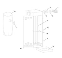 Zero BNP Sand Blast Cabinets Dry Filter for 300 CFM Systems