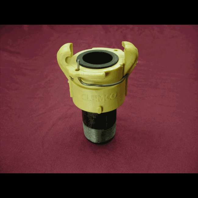 1 1/4" Nylon Threaded Quick Coupling with Pipe Nipple - Image 1