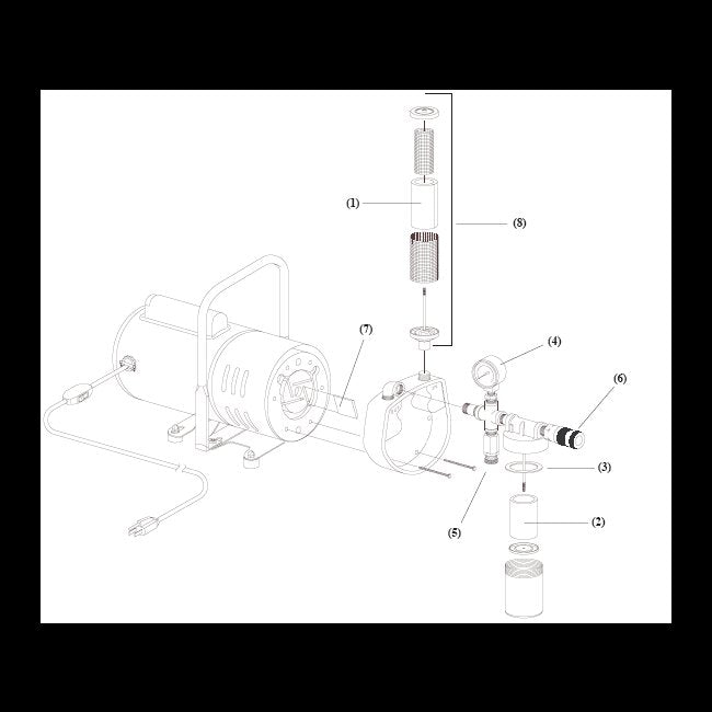 1/4-inch NPT Pressure Gauge, 0-30 PSI - Image 1