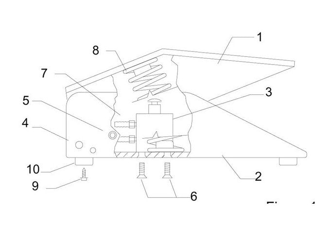 Zero BNP Sand Blast Cabinets Base Foot Pedal Assembly - Image 1