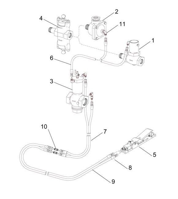 Heavy-Duty Coupled Hose, 3/16" x 18" - Image 1