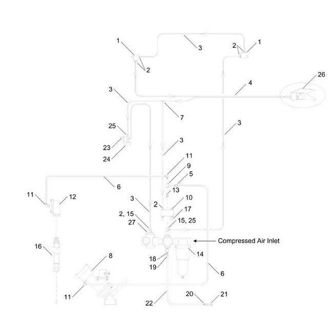 1/4" Male NPT x 3/8" Tube Elbow Adaptor - Image 1