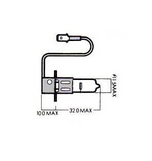H3 12V 55W Halogen Bulb - PK22S Base - Image 2