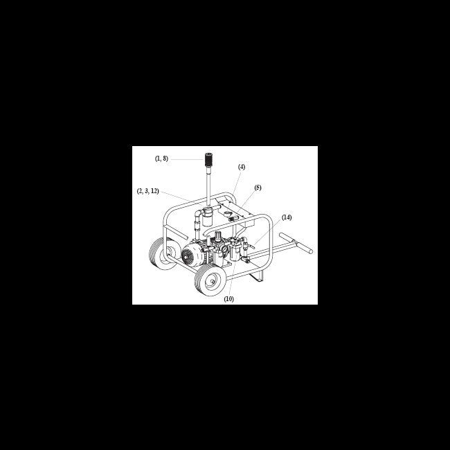 Clemco CAP-4C Ambient Air Pump with Cart - Image 1