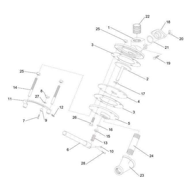 FSV Abrasive Metering Valve Disc with Stem - Image 1
