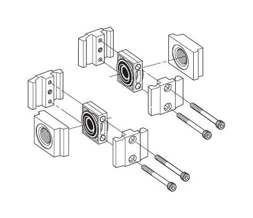 12-Inch Series Modular End Block Set (2 Sets) - Image 1