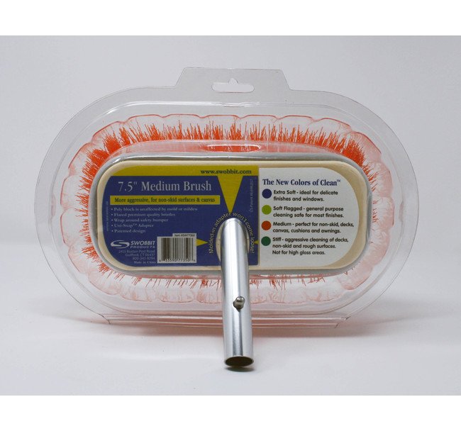 Swobbit 7.5-inch Medium Orange Brush - Image 1