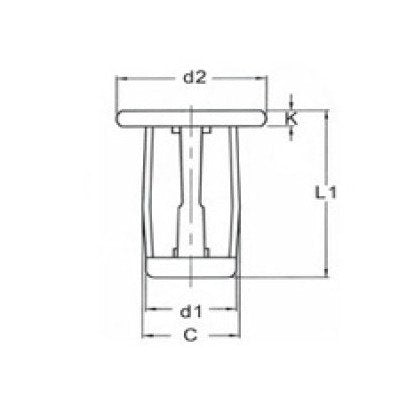 Ornit M6 Clinching Jack Nut - Zinc Steel L(1/4L) Thread Size - Image 2