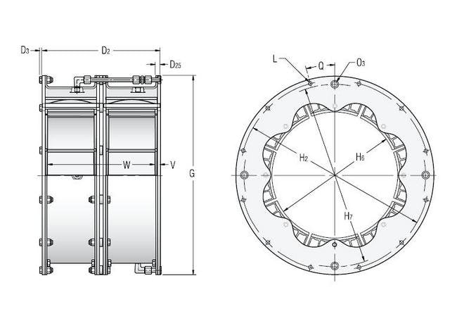 Dual Narrow VC Elements - Dual Drum Clutches and Brakes - Image 1