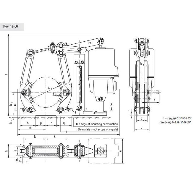 Pintsch Bubenzer EBN Series Drum Thruster Brakes - Image 3