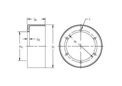 Internal Flange CB Drum - 24CB500 Tapped Holes - Image 1