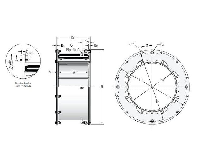 Eaton-Airflex Single Wide VC Drum Clutch Element VC-503 - Image 1