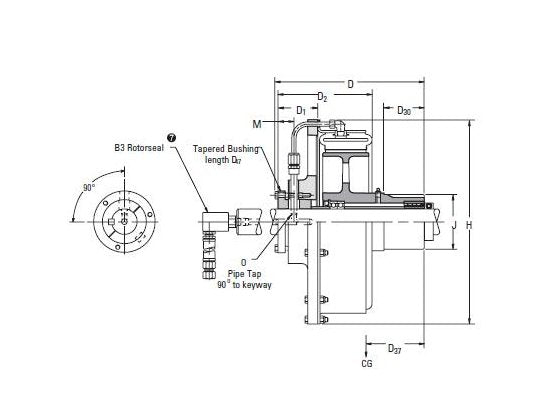Eaton-Airflex CB Clutches - Bearing Mounted Arrangement, Size 12CB350 - Image 1