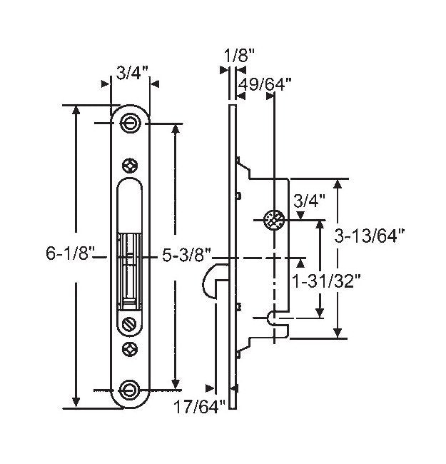 Heavy-Duty Peachtree Mortise Lock - Image 1