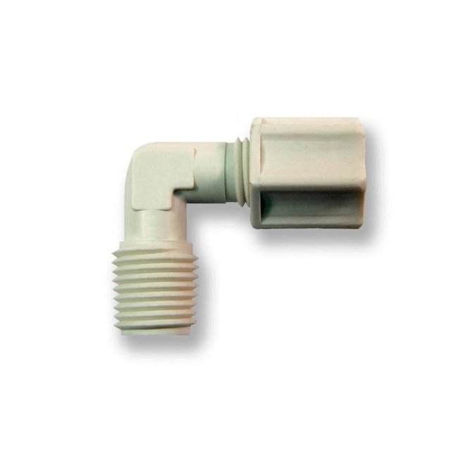 Acetal Compression Elbow with Poly Gripper - 1/2 - Image 1