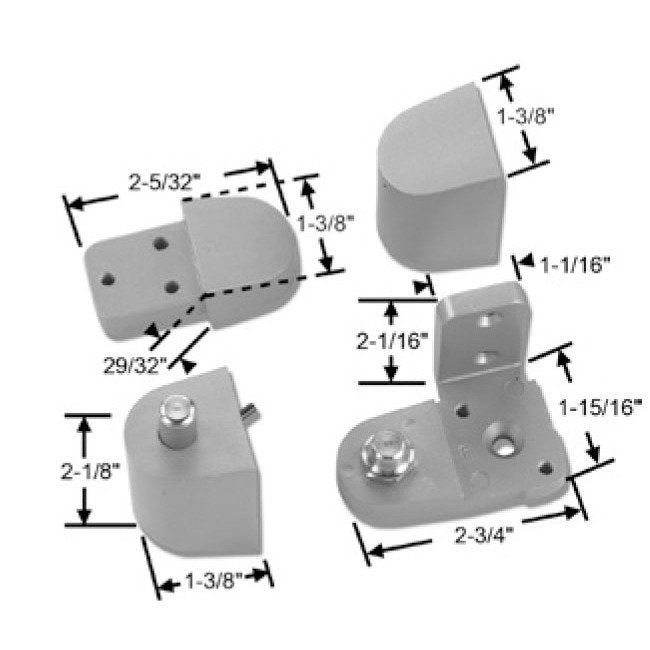 Strybuc Right Hand Outswing Aluminum Finish Offset Pivot - Image 1