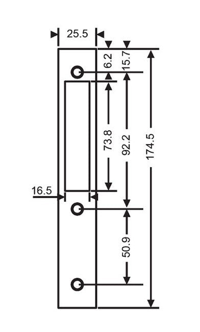 Bronze Finish Mortise Lock Face Plate with Deadbolt - Image 2