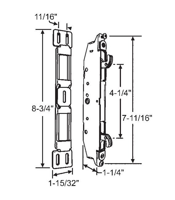 Strybuc Vanguard Two Point Mortise Lock with Strike - Image 1
