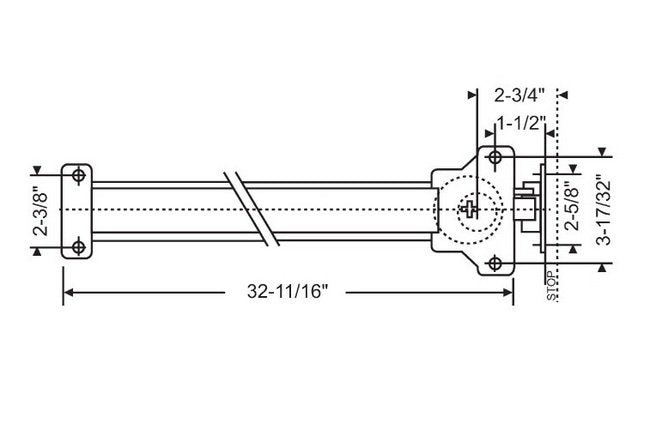 Strybuc Stainless Steel Finish Touch Bar Exit Device - Image 2