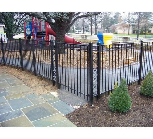 Long®Fence Regency Commercial Ornamental Iron Fence - Image 1
