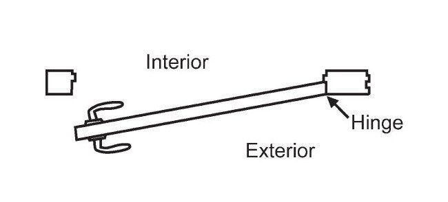 Commercial Aluminum Offset Pivot - Right Hand Outswing (RH) - Image 2