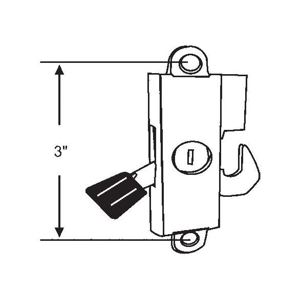 Commercial Steel Mortise Lock with Flush Button - Strybuc Peachtree - Image 1