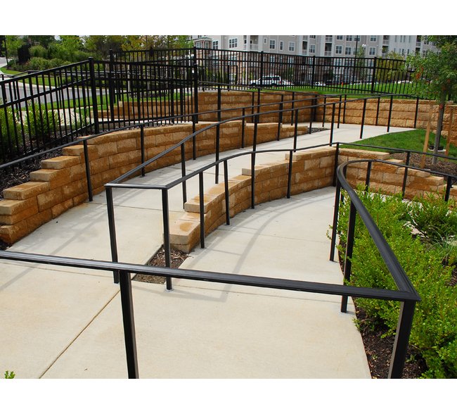 ADA-Compliant Commercial Iron Handrails - Long®Fence - Image 1