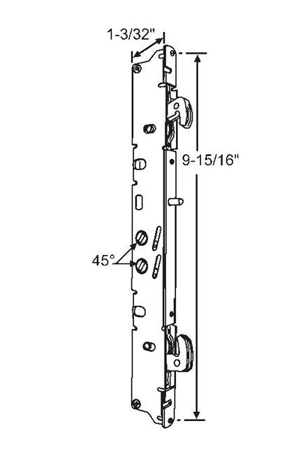 Commercial Stainless Steel Mortise Lock - Image 1