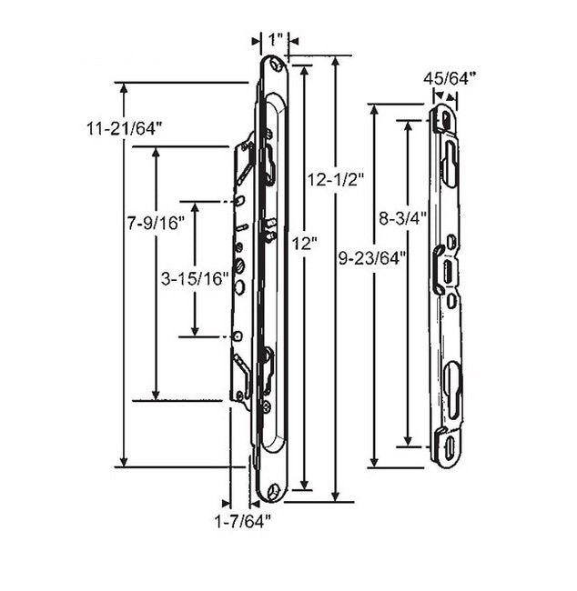 Heavy-Duty Multipoint Mortise Lock Set with Installation Kit - Image 1