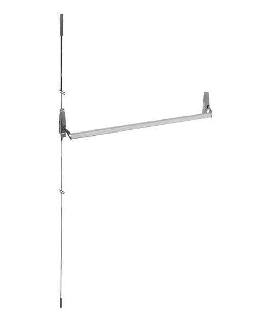 Strybuc Aluminum Finish Concealed Vertical Rod Narrow Stile Exit Device - Image 1