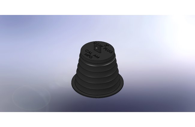 Poly-Pull Plug 3-Inch LDPE Conduit End Cap - Image 1