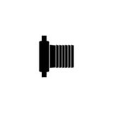 2" x 10' Clear PVC Suction Discharge Hose Assembly with Crimped Male Female Pin Lug - Image 3